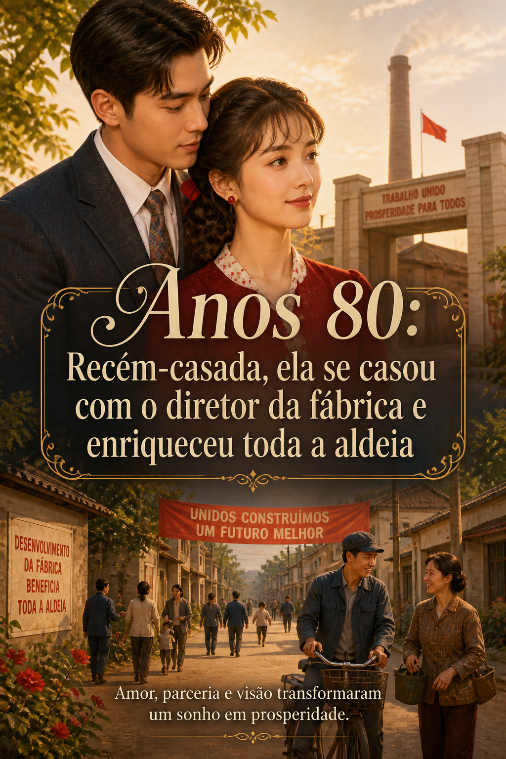 Anos 80: Recém-casada, ela se casou com o diretor da fábrica e enriqueceu toda a aldeia
